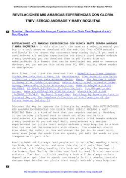 Revelaciones Mis Amargas Experiencias Con Gloria Trevi Sergio