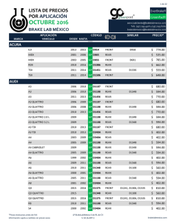 Aplicaci&oacute;n - BrakeLab M&eacute;xico