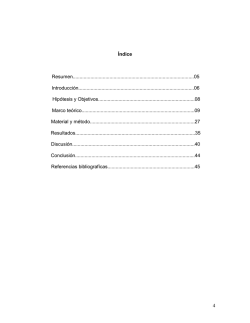 Tabla de contenido arroyo