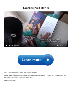 Learn to read stories