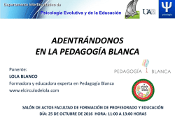 Pedagog&iacute;a Blanca
