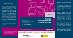 Medidas de apoyo al empleo para investigadores