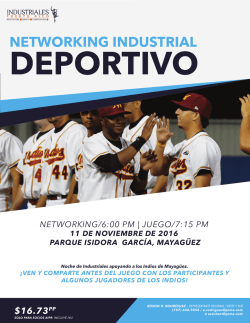 Networking Indios Mayaguez_Informacion_Hoja de Inscripcion