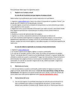 Instrucciones para cursos campus virtual