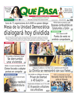 dialogar&aacute; hoy dividida