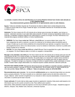 La entrada a nuestra cl&iacute;nica de esterilizaci&oacute;n en el