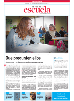 Fecha: 2016/11/02. Publicaci&oacute;n: Suplemento La