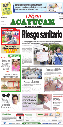 Lunes 31 de Octubre de 2016