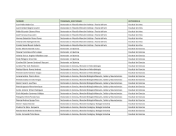 Lista de personas que recibir&aacute;n la Medalla Doctoral
