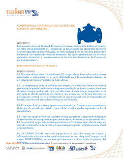 competencia de armado de v&aacute;lvula de control automatico