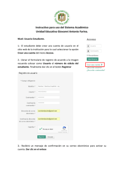 Instructivo reporte de notas - Colegio Giovanni Antonio Farina