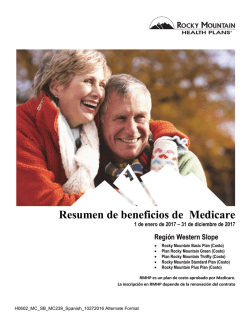 Resumen de beneficios de Medicare