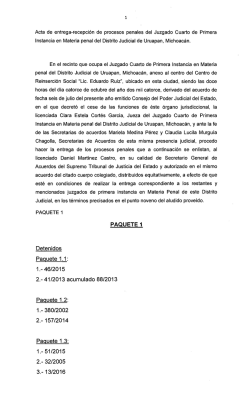 Juzgado Cuarto Penal de Uruapan - Poder Judicial del Estado de