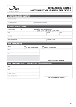 Solicitud de Alta-Baja de usuario SARH Escuela