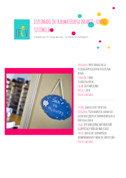 DIPLOMADO EN TRAUMATERAPIA INFANTO