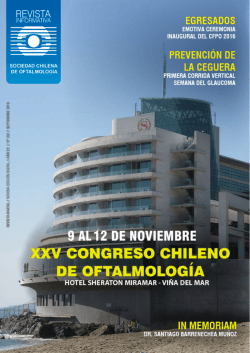 Ver Revista - Sociedad Chilena de Oftalmolog&iacute;a