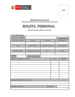 ministerio de educacion direccion regional de educacion de