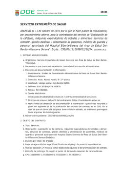 Anuncio de 13 de octubre de 2016 por el que se hace p&uacute;blica