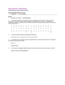 (Imprimiendo "Algoritmo Bancomer 00 \(1 D\355gito