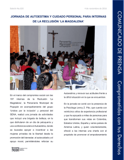 BoletinNo.020 - Personer&iacute;a Municipal de Popay&aacute;n