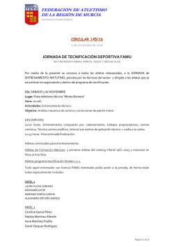 sector mediofondo, fondo, cross y obst&aacute;culos