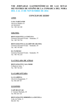 nora. participantes. del 4 al 13 de noviembre de 2016