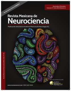 Descargar art&iacute;culo - Revista Mexicana de Neurociencia