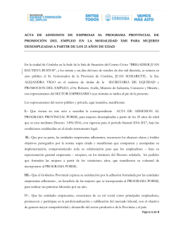 ACTA PROM DESE En la c BAUT acto p ALEJA PROM con re Los re I.