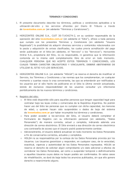 terminos y condiciones