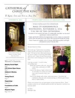 Bulletin - Cathedral of Christ the King