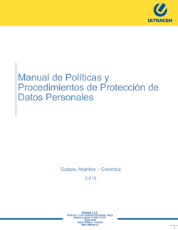 Protecci&oacute;n de datos personales