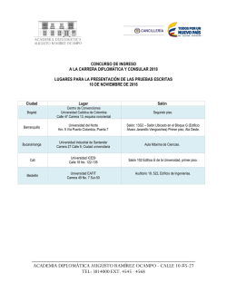 academia diplom&aacute;tica augusto ram&iacute;rez ocampo - calle 10 #5