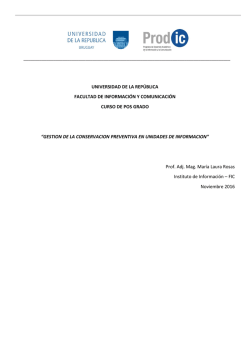 universidad de la rep&uacute;blica facultad de informaci&oacute;n y