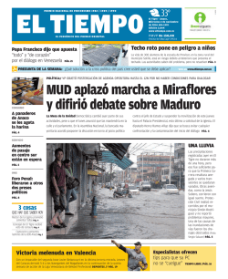 MUD aplaz&oacute; marcha a Miraflores y difiri&oacute; debate sobre