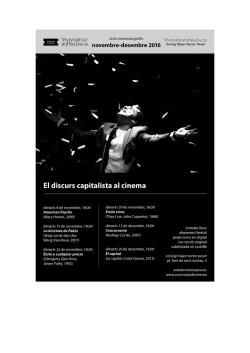 El m&oacute;n capitalista protagonitza la programaci&oacute; de cine de la