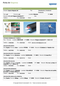 Datos de identificaci&oacute;n de la empresa Empresa