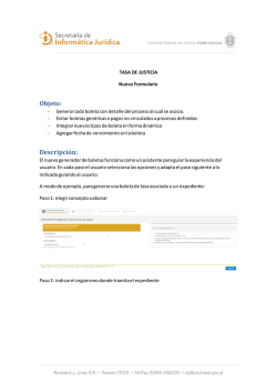 Se adjunta instructivo de nuevo aplicativo de tasa