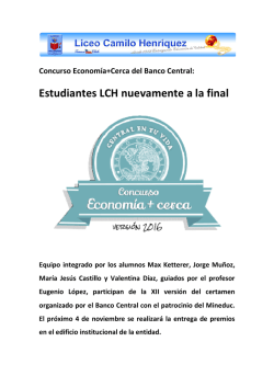 Estudiantes LCH nuevamente a la final