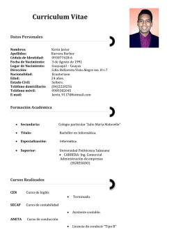 Curriculum Vitae