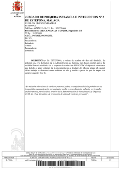 juzgado de primera instancia e instruccion n&ordm; 3 de estepona, m&aacute;laga