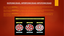 PROBLEMAS DE ISOTONIZACI&Oacute;N
