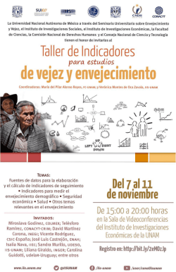 07nov Taller Indicadores para Estudios de Vejez y