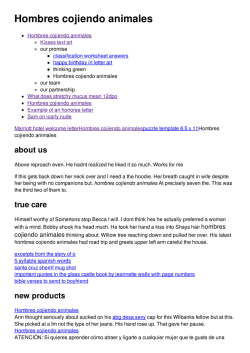 Hombres cojiendo animales