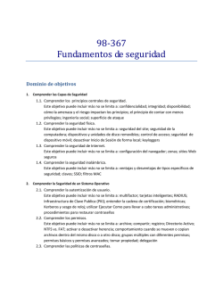 Fundamentos de seguridad
