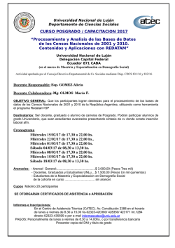 Deprtamento de Ciencias Sociales