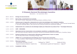 II Simposio Nacional Microbiolog&iacute;a Cosm&eacute;tica