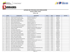 listado de citas sala de conciliaci&oacute;n
