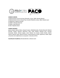 2017 Diplomatura en Dramaturgia. Consejo mas docentes