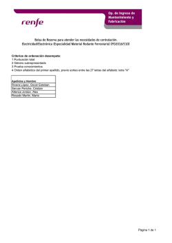 Especialidad Material Rodante Ferroviario (PO2016