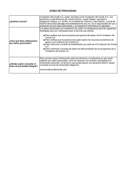 AVISO DE PRIVACIDAD